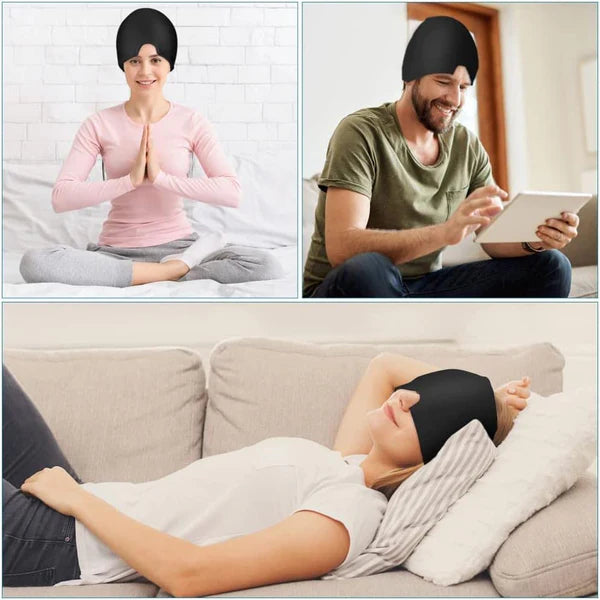 GORRO DE GEL ANTI MIGRAÑA Y ESTRÉS