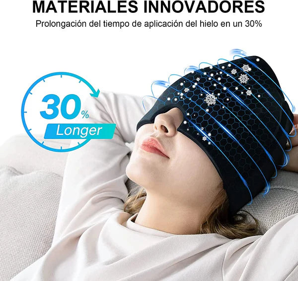 GORRO DE GEL ANTI MIGRAÑA Y ESTRÉS