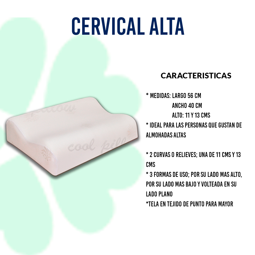 ALMOHADA CERVICAL VISCOELÁSTICA MEMORY FOAM