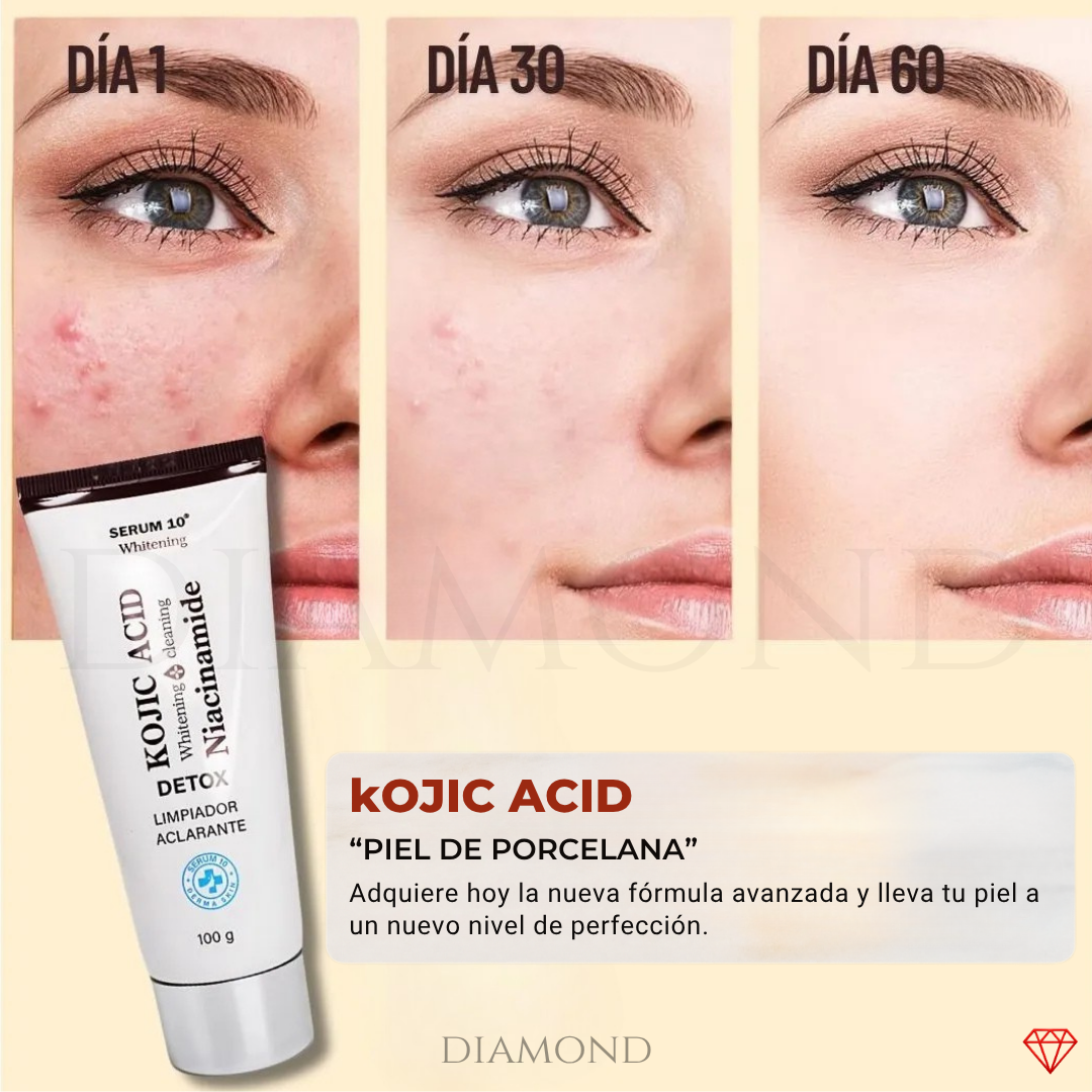 KOJIC ACID EXFOLIANTE UNIFICADOR "PIEL DE PORCELANA"