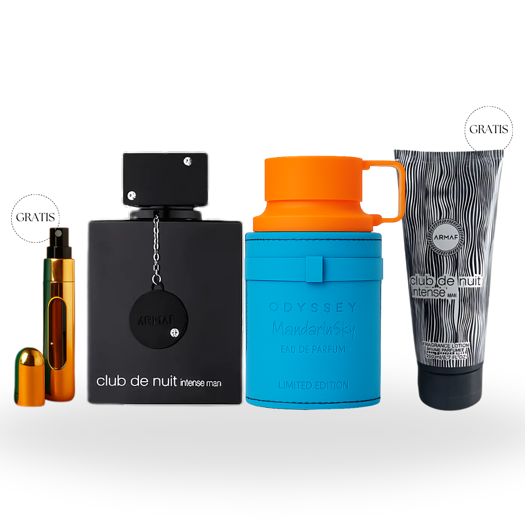 MANDARIN SKY 100ml + CLUB DE NUIT 105ml +  OBSEQUIOS ASAD LATTAFA