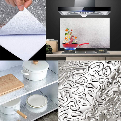 PAPEL ALUMINIO ADHESIVO DE COCINA (5m X 60cm)