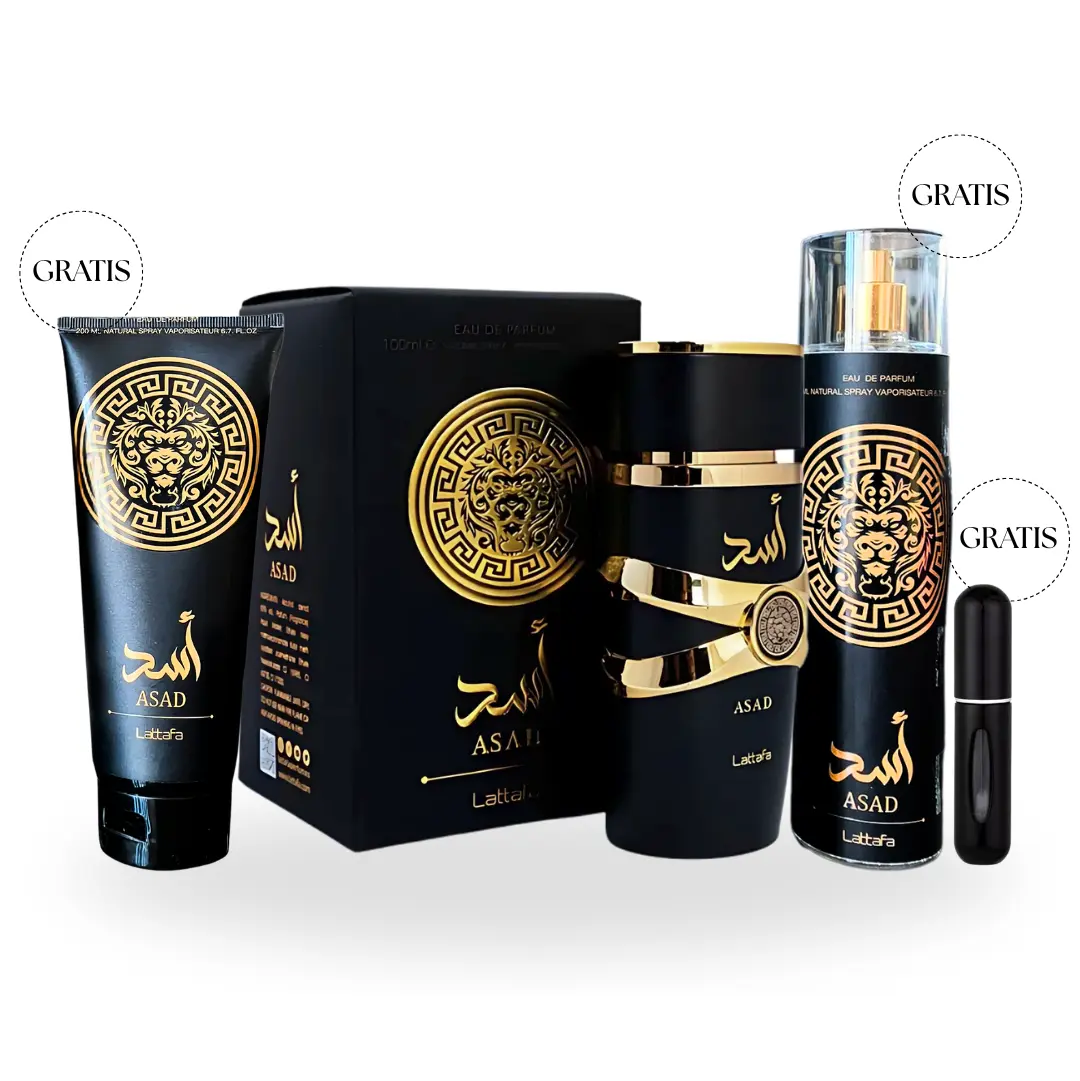 KIT ASAD LATTAFA 100ml + OBSEQUIOS ASAD LATTAFA