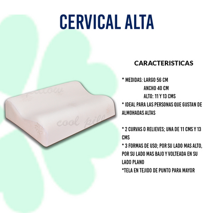 ALMOHADA CERVICAL VISCOELÁSTICA MEMORY FOAM
