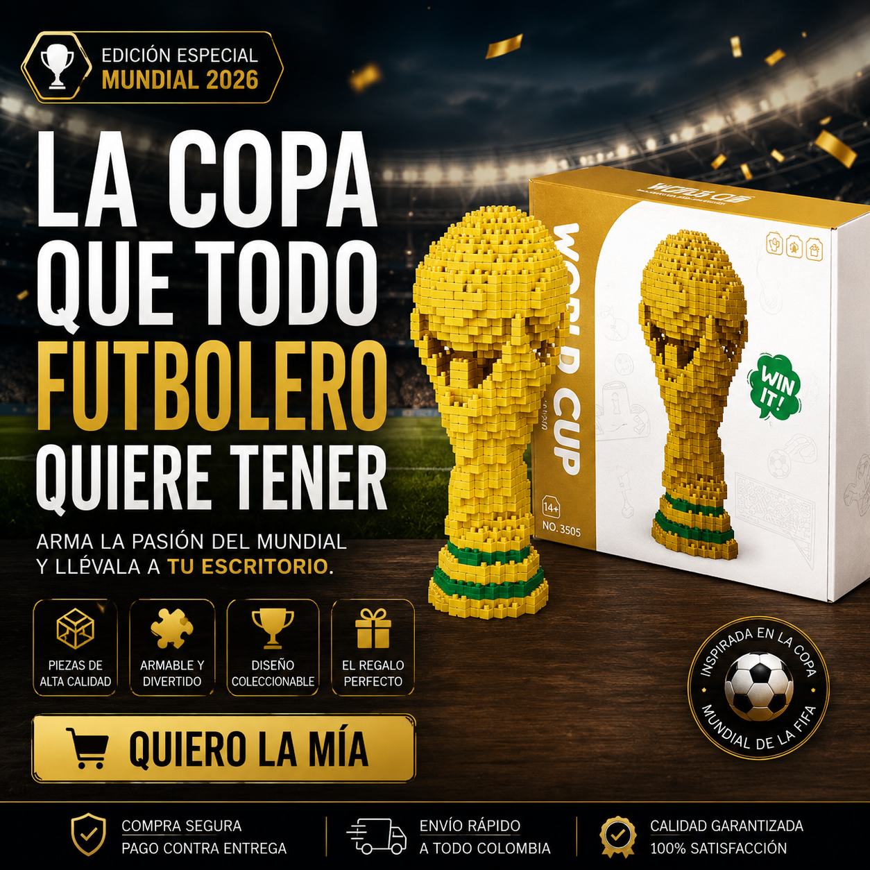 WORLD CUP COLECCIONABLE TIPO LEGO