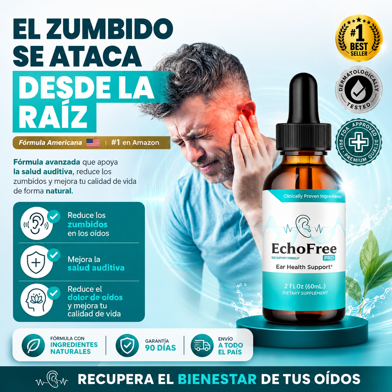 ECHOFREE Pro® | PRODUCTO NATURAL CONTRA LA TINITUS