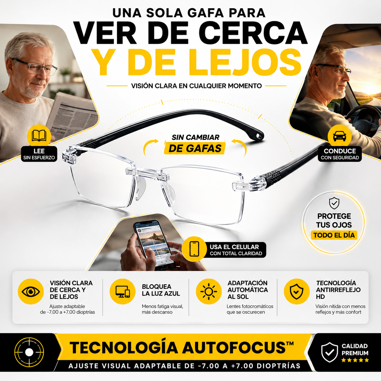 LENTES AUTOFOCUS TR90™ | PAGA 1 LLEVA 2